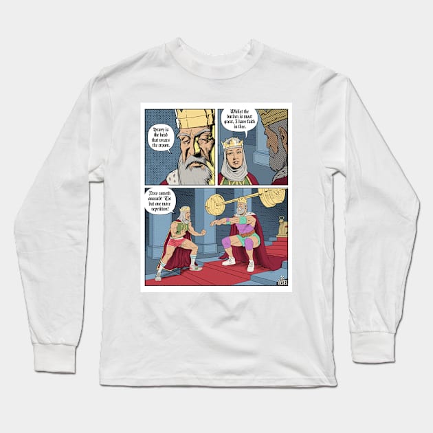 Dost thou even hoist? Long Sleeve T-Shirt by drawerofdrawings